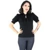 Hemet Tie-Neck Blouse In Black Women's Apparel 2 Hemet Tie-Neck Blouse In Black Women's Apparel