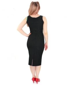 Hemet Audrey Wiggle Dress In Black