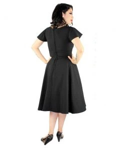 Hemet Butterfly Swing Dress In Black