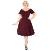 Women's Apparel Hemet Butterfly Swing Dress In Burgundy