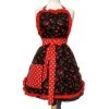 Hemet Ruffled Black Cherry Apron