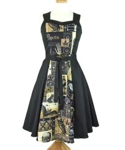 Women's Apparel Hemet Full Circle Swing Dress In Poe Art Print