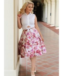 Women's Apparel Hemet Circle Skirt In Pink Floral