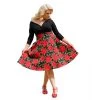 Women's Apparel Hemet Circle Skirt In Red Roses