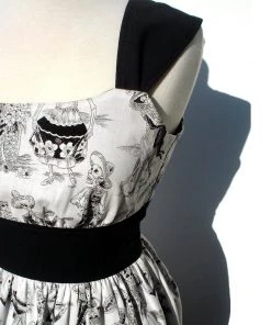 Women's Apparel Hemet Catrinas Dress In Black & White 9 Women's Apparel Hemet Catrinas Dress In Black & White