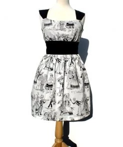 Women's Apparel Hemet Catrinas Dress In Black & White