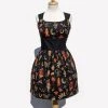 Women's Apparel Hemet Vintage Tattoo Art Dress In Black
