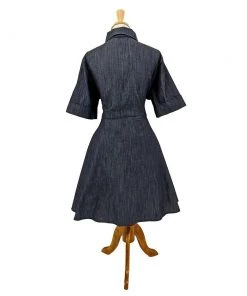 Women's Apparel Hemet Circle Dress In Denim 10 Women's Apparel Hemet Circle Dress In Denim