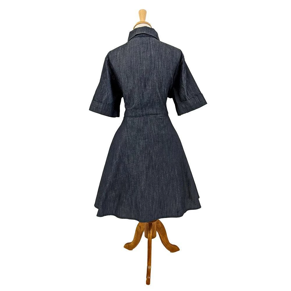 Women's Apparel Hemet Circle Dress In Denim 6 Women's Apparel Hemet Circle Dress In Denim