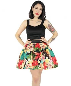 Hemet Pleated Skirt In Aloha Print Women's Apparel