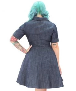 Women's Apparel Hemet Circle Dress In Denim