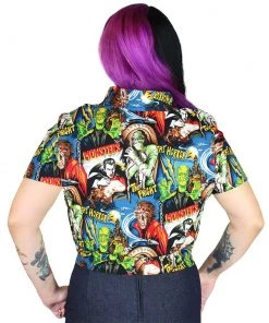 Hemet Knotted Top In Monster Mash Women's Apparel