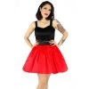 Hemet Pleated Lindy Skirt In Lipstick Red Women's Apparel