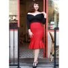 Hemet Mermaid Wiggle Skirt In Red Women's Apparel