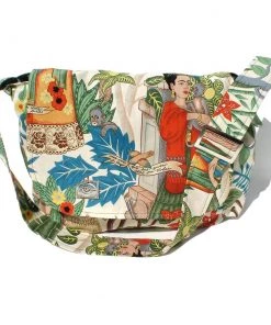 Hemet Tropical Frida Messenger Bag In Beige Accessories