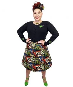Hemet Circle Skirt In Monster Mash