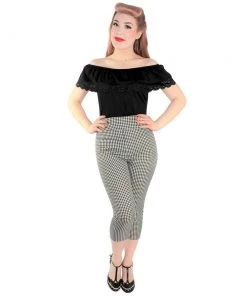 Hemet Off-Shoulder Senorita Top In Black Lace