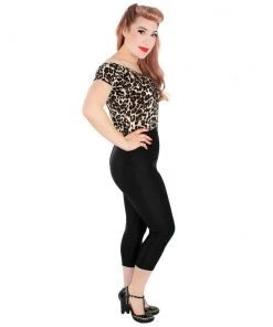 Women's Apparel Hemet Off-Shoulder Senorita Top In Leopard Print