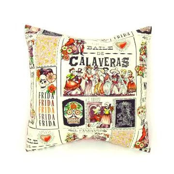 Hemet Pillow Cover In Baile De Calaveras 3 Hemet Pillow Cover In Baile De Calaveras