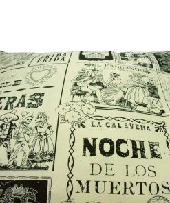 Hemet Pillow Cover In Calavera Skulls