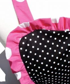 Hemet Pink & Black Polka Dot Apron Women's Apparel