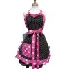 Hemet Pink & Black Polka Dot Apron Women's Apparel