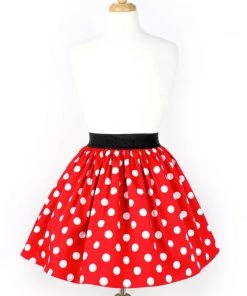 Hemet Pleated Skirt In Red & White Polka Dot Women's Apparel