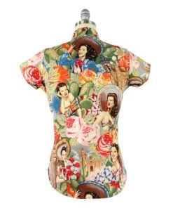 Women's Apparel Hemet Senorita Snap Blouse