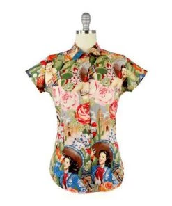 Women's Apparel Hemet Senorita Snap Blouse