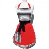 Women's Apparel Hemet Chic Stripes & Red Apron