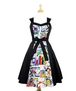 Hemet Comic Strip Swing Dress Women's Apparel