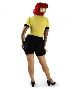 Hemet Tie-Neck Blouse In Yellow & Black Women's Apparel 8 Hemet Tie-Neck Blouse In Yellow & Black Women's Apparel