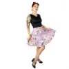 Women's Apparel Hemet Zombie Pinup Dress In Lavender & Black