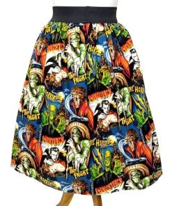 Hemet Elastic Skirt In Monster Mash Print Women's Apparel