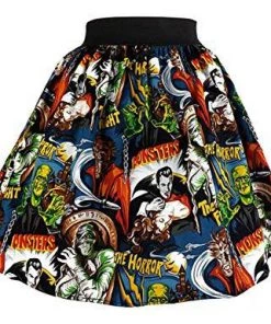 Hemet Elastic Skirt In Monster Mash Print Women's Apparel