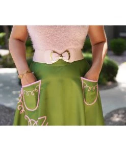 Women's Apparel Kissing Charlie Hold On Circle Skirt In Green And Pink