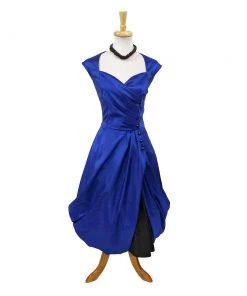 ChicStar Night At The Opera Dress In Cobalt Blue