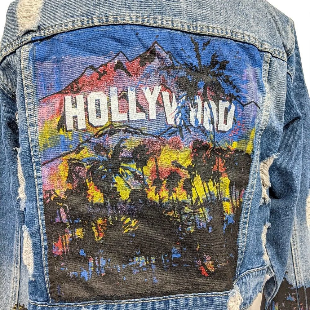 Glitz Glam And Rebellion Hollywood Cropped Jean Jacket 5 Glitz Glam And Rebellion Hollywood Cropped Jean Jacket