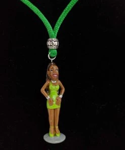 Aye Que Chula Homies Lucky Green Necklace