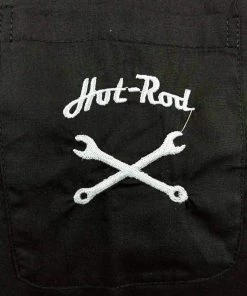 Glitz Glam And Rebellion Men's Bowling Shirt With Hot Rod Pocket