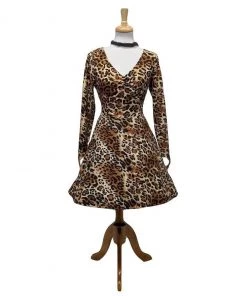 Sourpuss On The Prowl Dress In Leopard Women's Apparel