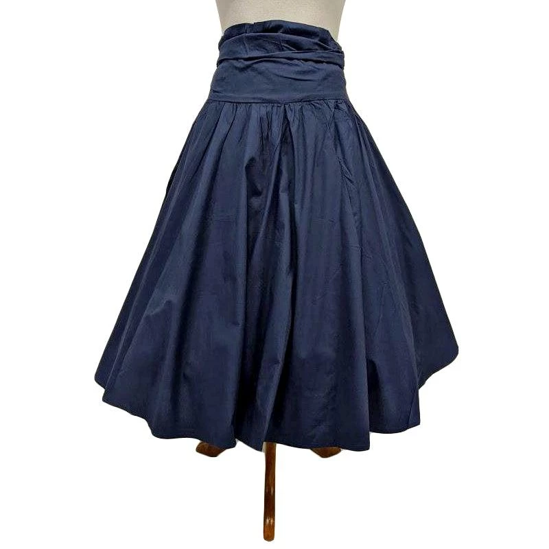 ChicStar Women's Apparel Pinup Skirt In Navy 4 ChicStar Women's Apparel Pinup Skirt In Navy