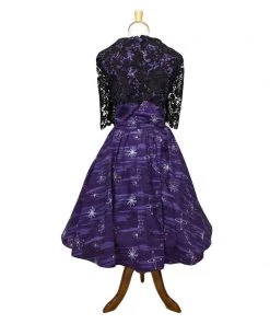 ChicStar Purple Retro Atomic Print Dress