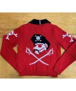 Women's Apparel Star Struck 50's Pirate Cardigan In Red
