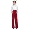 ChicStar Women's Apparel Ingrid 40's High Waist Pants In Red