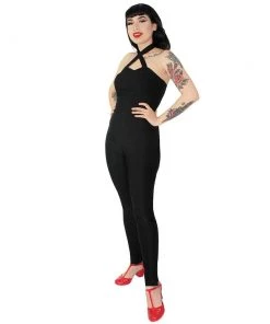 Women's Apparel Hemet Criss Cross Jumpsuit In Black