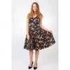 Eva Rose V-Neck Swing Dress In Jungle Print Women's Apparel