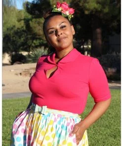 Tatyana Keynote Blouse In Fuschia