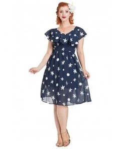 Voodoo Vixen Tea Dress In Under-the-Sea Print