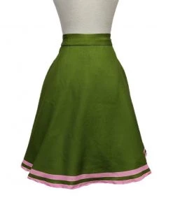 Women's Apparel Kissing Charlie Hold On Circle Skirt In Green And Pink